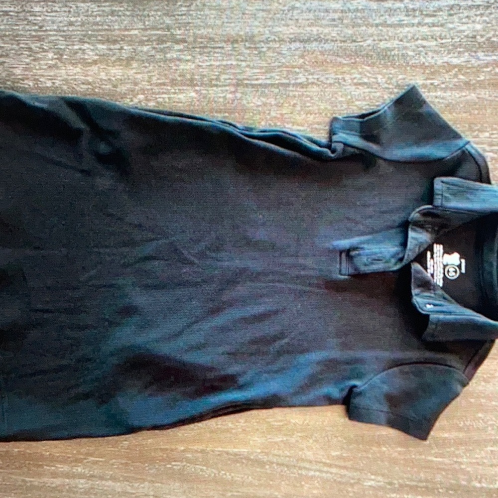 Primary Girls Black Polo shirt Dress